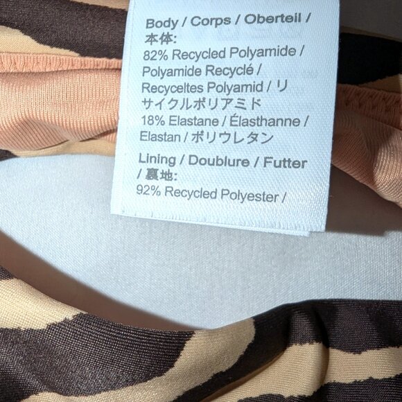 NWT J. Crew | XS/Small 2pc Top & Bottom Zebra Stripe Bikini - Picture 8 of 9